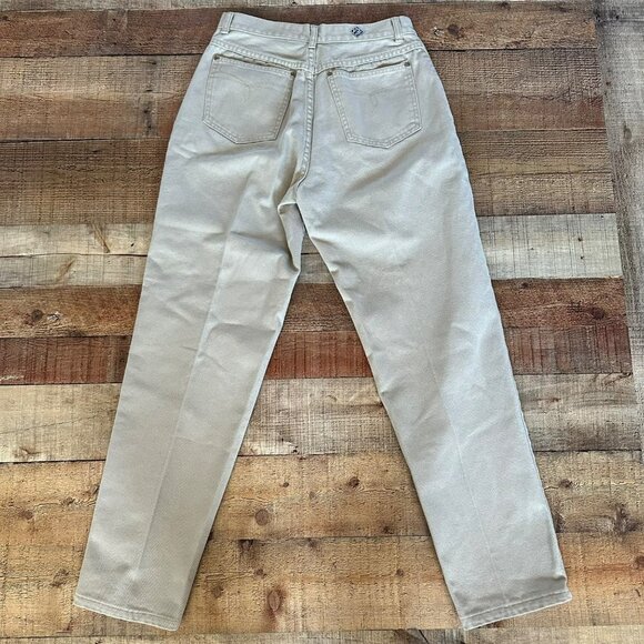 Posted Women's Relaxed Fit Tan Denim Jeans -11 - Picture 6 of 10